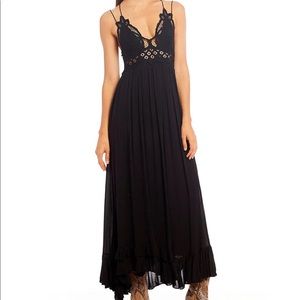 Free people black lace dress
